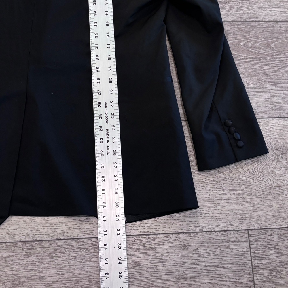 Hugo Boss Tuxedo Blazer Mens 46R Black Formal Jacket The Stars75/Glamour3‎ - Picture 6 of 10